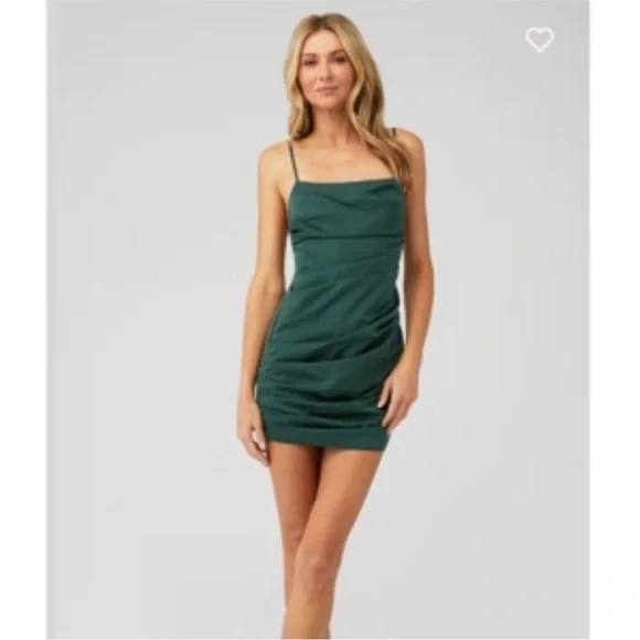 Amanda Uprichard Green Laconia Dress Size XS - Picture 1 of 5